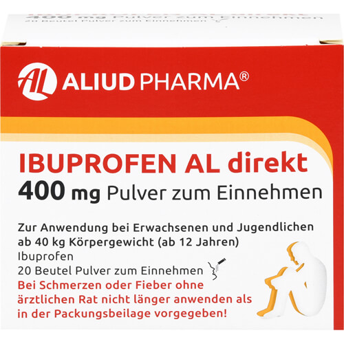 Ibuprofen AL direkt 400 mg Pulver bei Fieber und Schmerzen Ibuprofen AL direkt 400 mg Pulver bei Fieber und Schmerzen