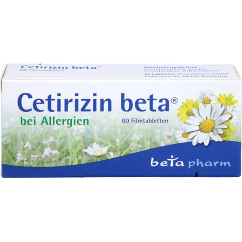 CETIRIZIN beta Filmtabletten CETIRIZIN beta Filmtabletten