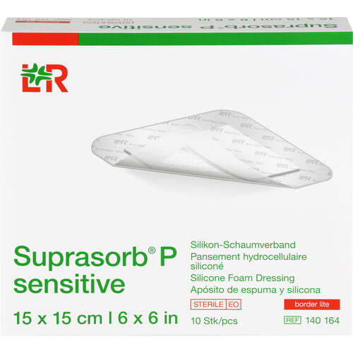SUPRASORB P sensitive PU-Schaumv.bor.lite 15x15cm SUPRASORB P sensitive PU-Schaumv.bor.lite 15x15cm