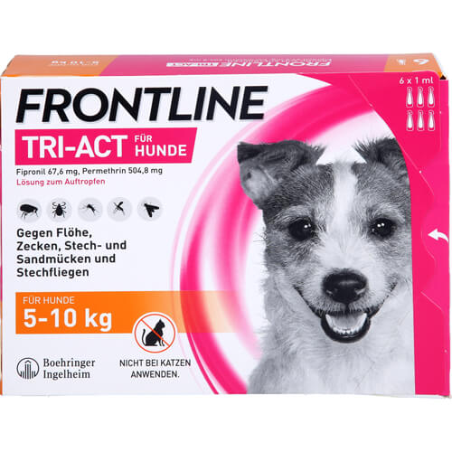 FRONTLINE Tri-Act Lsg.z.Auftropfen f.Hunde 5-10 kg FRONTLINE Tri-Act Lsg.z.Auftropfen f.Hunde 5-10 kg