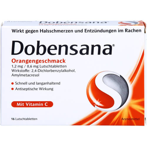 DOBENSANA Orangengeschmack 1,2mg/0,6mg Lutschtabl. DOBENSANA Orangengeschmack 1,2mg/0,6mg Lutschtabl.