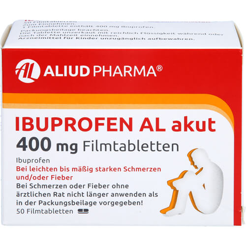 Ibuprofen AL akut 400 mg Filmtabletten bei akuten Schmerzen Ibuprofen AL akut 400 mg Filmtabletten bei akuten Schmerzen