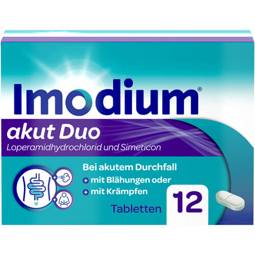 IMODIUM akut Duo 2 mg/125 mg Tabletten IMODIUM akut Duo 2 mg/125 mg Tabletten
