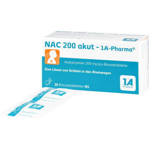 NAC 200 akut-1A Pharma Brausetabletten NAC 200 akut-1A Pharma Brausetabletten