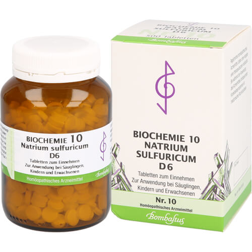 BIOCHEMIE 10 Natrium sulfuricum D 6 Tabletten BIOCHEMIE 10 Natrium sulfuricum D 6 Tabletten