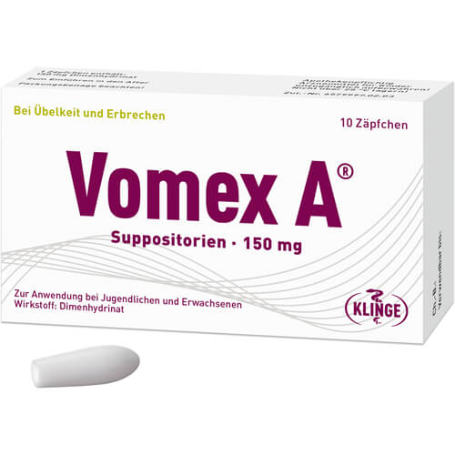 VOMEX A 150 mg Suppositorien VOMEX A 150 mg Suppositorien