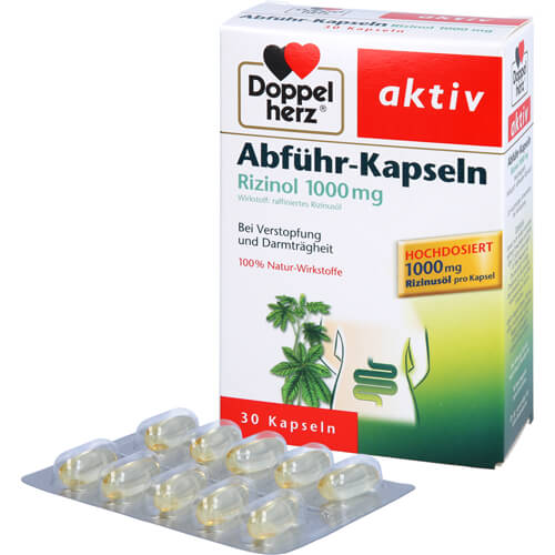 DOPPELHERZ Abführ-Kapseln Rizinol 1.000 mg DOPPELHERZ Abführ-Kapseln Rizinol 1.000 mg