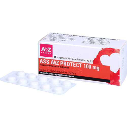 ASS AbZ PROTECT 100 mg magensaftresist.Tabl. ASS AbZ PROTECT 100 mg magensaftresist.Tabl.