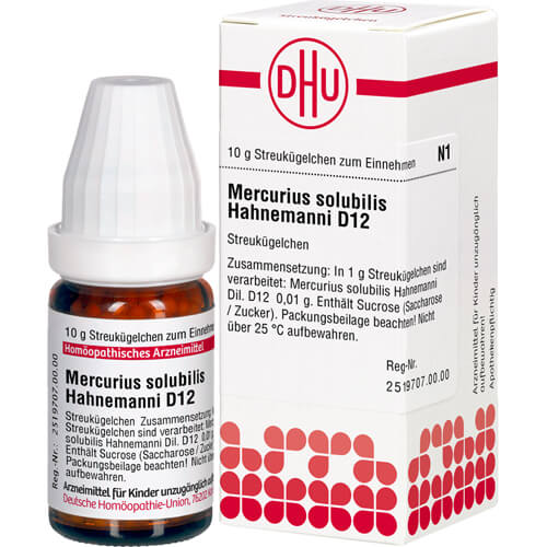 MERCURIUS SOLUBILIS Hahnemanni D 12 Globuli MERCURIUS SOLUBILIS Hahnemanni D 12 Globuli