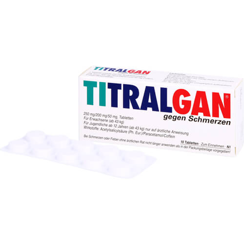TITRALGAN Tabletten gegen Schmerzen TITRALGAN Tabletten gegen Schmerzen
