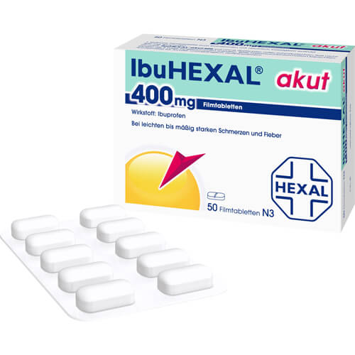 IBUHEXAL akut 400 Filmtabletten IBUHEXAL akut 400 Filmtabletten