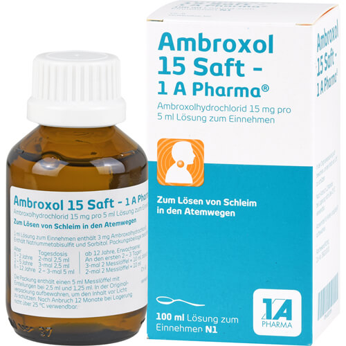 AMBROXOL 15 Saft-1A Pharma AMBROXOL 15 Saft-1A Pharma