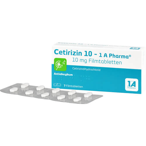 CETIRIZIN 10-1A Pharma Filmtabletten CETIRIZIN 10-1A Pharma Filmtabletten