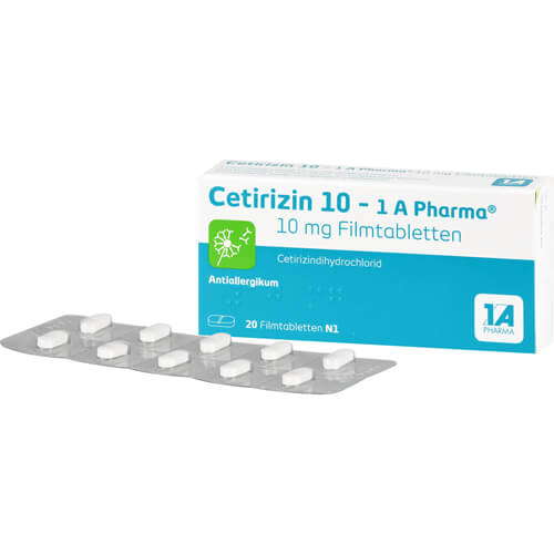 CETIRIZIN 10-1A Pharma Filmtabletten CETIRIZIN 10-1A Pharma Filmtabletten
