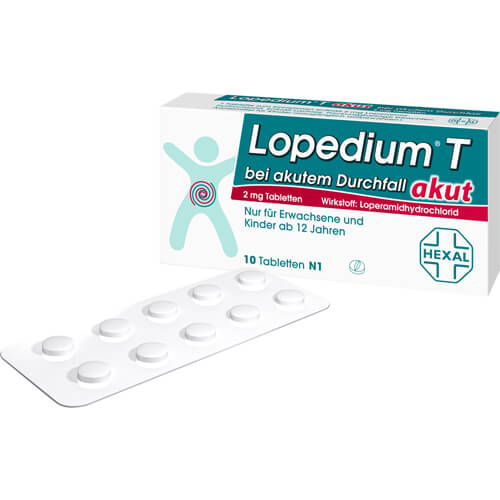LOPEDIUM T akut bei akutem Durchfall Tabletten LOPEDIUM T akut bei akutem Durchfall Tabletten