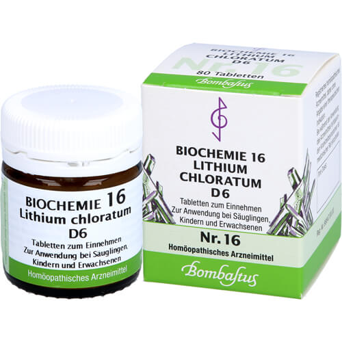BIOCHEMIE 16 Lithium chloratum D 6 Tabletten BIOCHEMIE 16 Lithium chloratum D 6 Tabletten