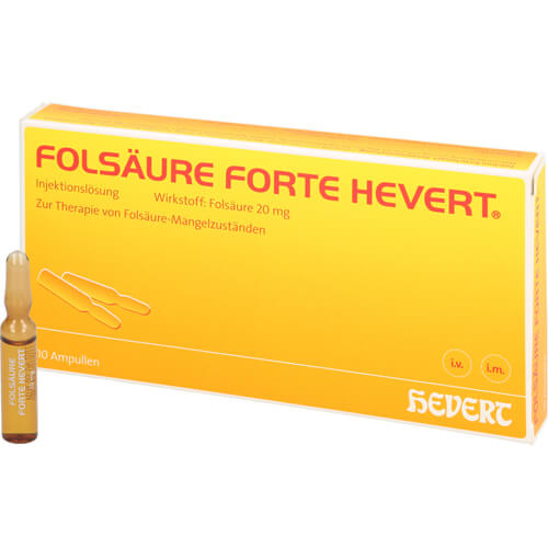 FOLSÄURE HEVERT forte Ampullen FOLSÄURE HEVERT forte Ampullen