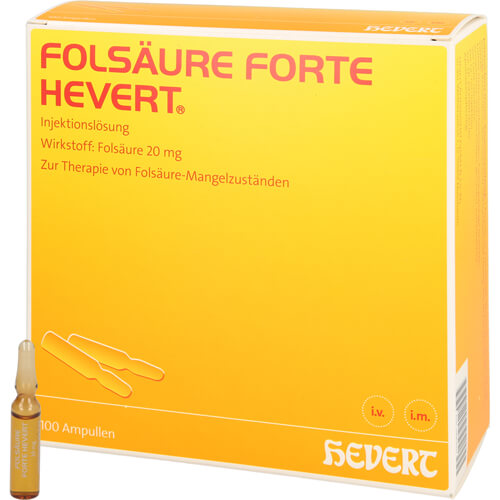 FOLSÄURE HEVERT forte Ampullen FOLSÄURE HEVERT forte Ampullen