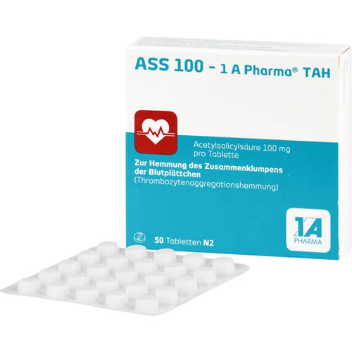 ASS 100-1A Pharma TAH Tabletten ASS 100-1A Pharma TAH Tabletten