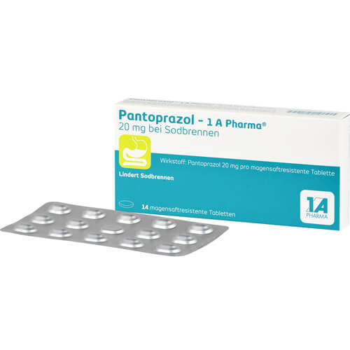 PANTOPRAZOL-1A Pharma 20mg bei Sodbrennen msr.Tab. PANTOPRAZOL-1A Pharma 20mg bei Sodbrennen msr.Tab.