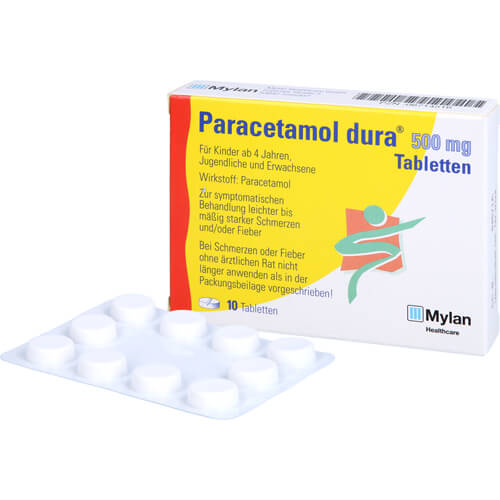 PARACETAMOL dura 500 mg Tabletten PARACETAMOL dura 500 mg Tabletten