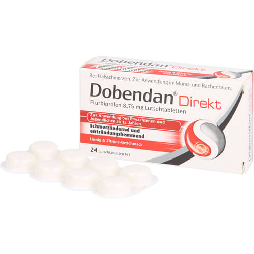 DOBENDAN Direkt Flurbiprofen 8,75 mg Lutschtabl. DOBENDAN Direkt Flurbiprofen 8,75 mg Lutschtabl.