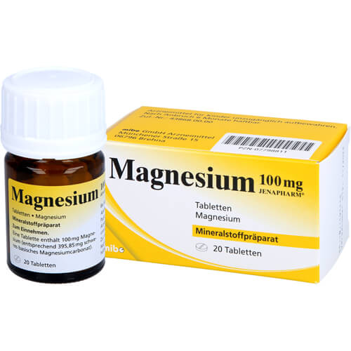 MAGNESIUM 100 mg Jenapharm Tabletten MAGNESIUM 100 mg Jenapharm Tabletten
