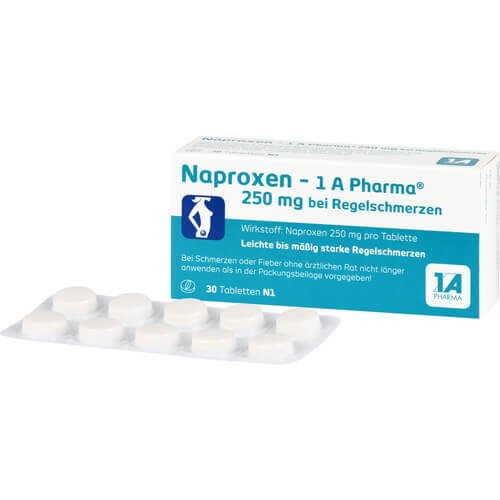 NAPROXEN-1A Pharma 250 mg b.Regelschmerzen Tabl. NAPROXEN-1A Pharma 250 mg b.Regelschmerzen Tabl.