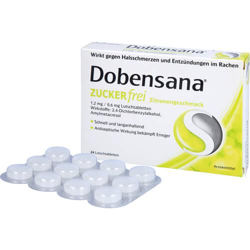 DOBENSANA zuckerfrei Zitronengesc.1,2mg/0,6mg Lut. DOBENSANA zuckerfrei Zitronengesc.1,2mg/0,6mg Lut.