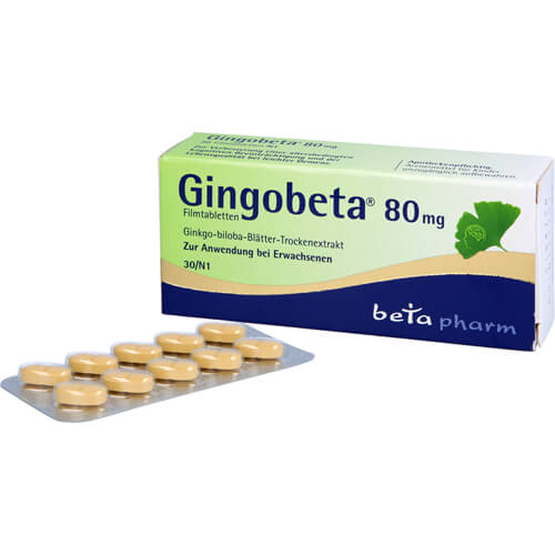 GINGOBETA 80 mg Filmtabletten GINGOBETA 80 mg Filmtabletten