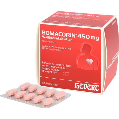 BOMACORIN 450 mg Weißdorntabletten BOMACORIN 450 mg Weißdorntabletten