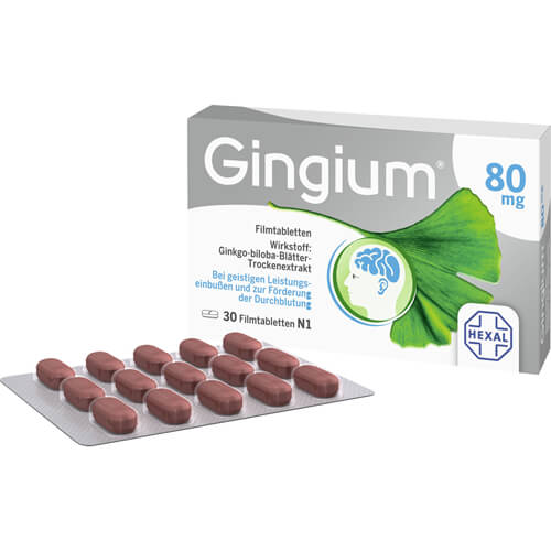 GINGIUM 80 mg Filmtabletten GINGIUM 80 mg Filmtabletten