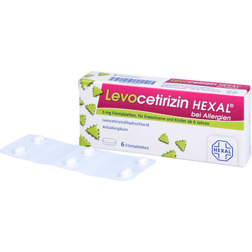 LEVOCETIRIZIN HEXAL bei Allergien 5 mg Filmtabl. LEVOCETIRIZIN HEXAL bei Allergien 5 mg Filmtabl.