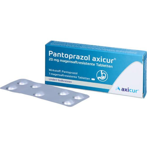 PANTOPRAZOL axicur 20 mg magensaftres.Tabletten PANTOPRAZOL axicur 20 mg magensaftres.Tabletten