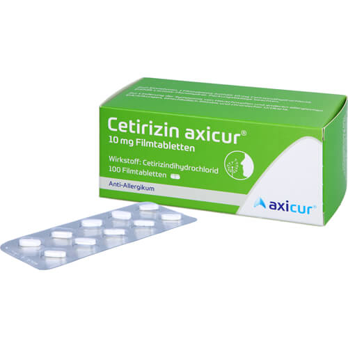 CETIRIZIN axicur 10 mg Filmtabletten CETIRIZIN axicur 10 mg Filmtabletten