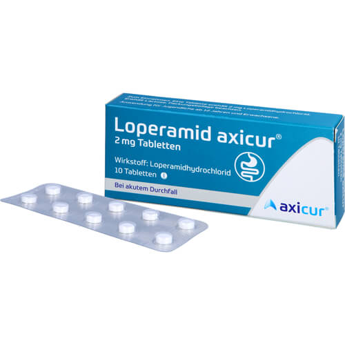 LOPERAMID axicur 2 mg Tabletten LOPERAMID axicur 2 mg Tabletten