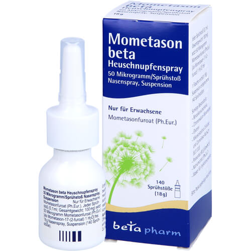 MOMETASON beta Heuschnupfenspray 50μg/Sp.140 Sp.St MOMETASON beta Heuschnupfenspray 50μg/Sp.140 Sp.St