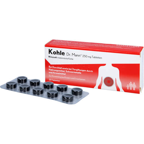 KOHLE Dr.Mann 250 mg Tabletten KOHLE Dr.Mann 250 mg Tabletten
