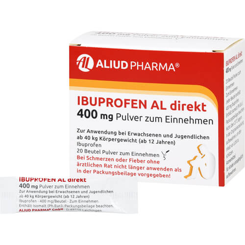 Ibuprofen AL direkt 400 mg Pulver bei Fieber und Schmerzen Ibuprofen AL direkt 400 mg Pulver bei Fieber und Schmerzen