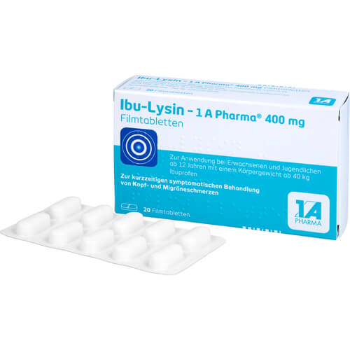 IBU-LYSIN 1A Pharma 400 mg Filmtabletten IBU-LYSIN 1A Pharma 400 mg Filmtabletten