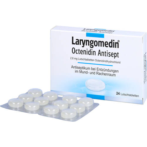 LARYNGOMEDIN Octenidin Antisept 2,6 mg Lutschtabl. LARYNGOMEDIN Octenidin Antisept 2,6 mg Lutschtabl.