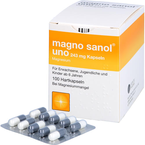 MAGNO SANOL uno 243 mg Kapseln MAGNO SANOL uno 243 mg Kapseln