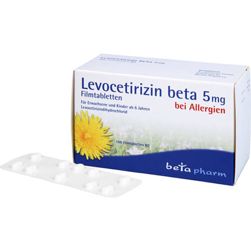 LEVOCETIRIZIN beta 5 mg Filmtabletten LEVOCETIRIZIN beta 5 mg Filmtabletten
