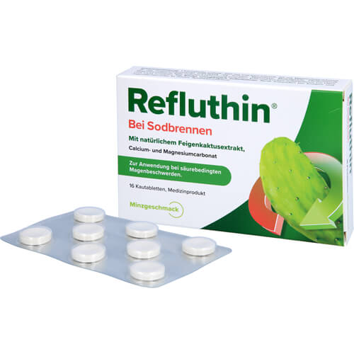 REFLUTHIN bei Sodbrennen Kautabletten Minze REFLUTHIN bei Sodbrennen Kautabletten Minze