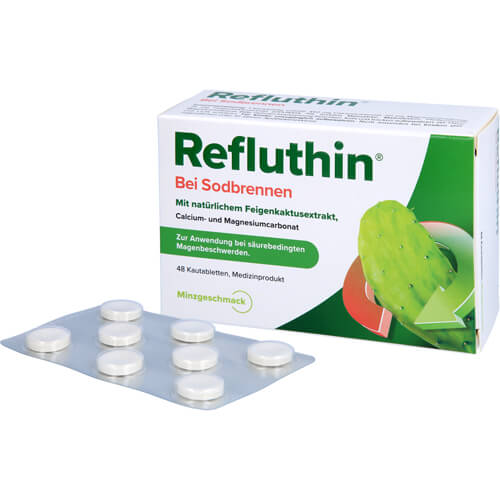 REFLUTHIN bei Sodbrennen Kautabletten Minze REFLUTHIN bei Sodbrennen Kautabletten Minze