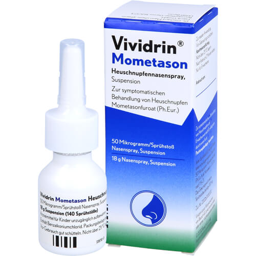 VIVIDRIN Mometason Heuschn.Nspr.50μg/Sp. 140SprSt. VIVIDRIN Mometason Heuschn.Nspr.50μg/Sp. 140SprSt.