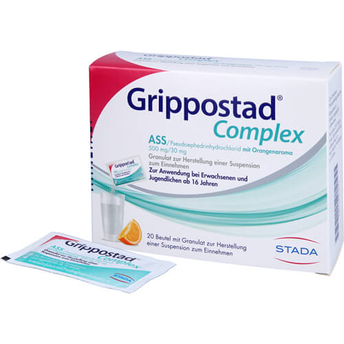GRIPPOSTAD Complex ASS/Pseudoeph.500/30 mg Orange GRIPPOSTAD Complex ASS/Pseudoeph.500/30 mg Orange