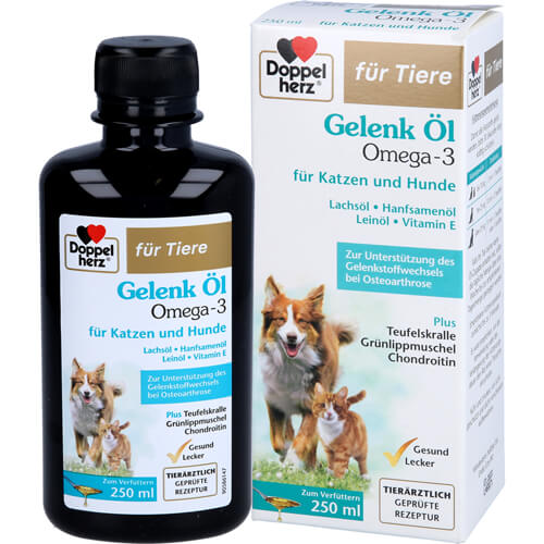DOPPELHERZ für Tiere Gelenk Öl f.Hunde/Katzen DOPPELHERZ für Tiere Gelenk Öl f.Hunde/Katzen