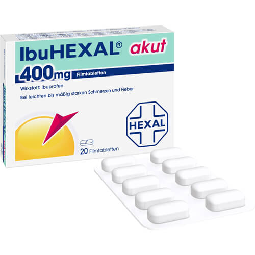IBUHEXAL akut 400 Filmtabletten IBUHEXAL akut 400 Filmtabletten