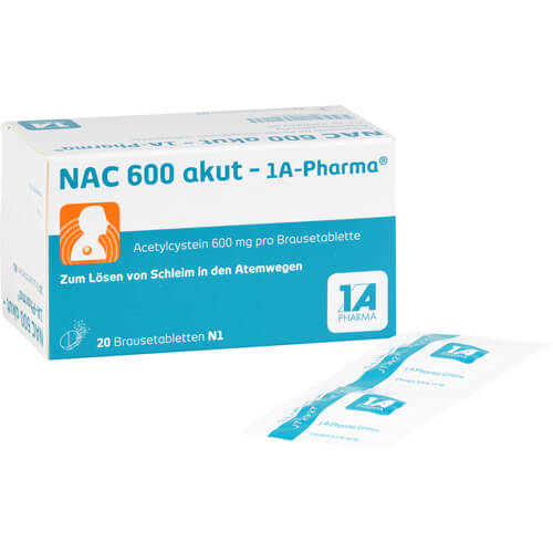 NAC 600 akut-1A Pharma Brausetabletten NAC 600 akut-1A Pharma Brausetabletten